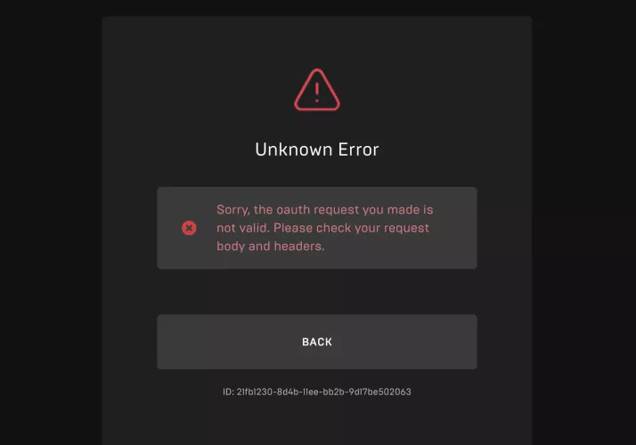 I keep getting this error code when trying to link my twitch account to Epic Games. Why am I getting this error? Is there anything I can do?