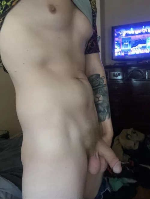 If we’re roommates can we just chill naked always bro? (28)