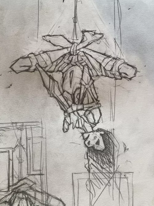 Little inverted suspension doodle! Possibly my next painting!