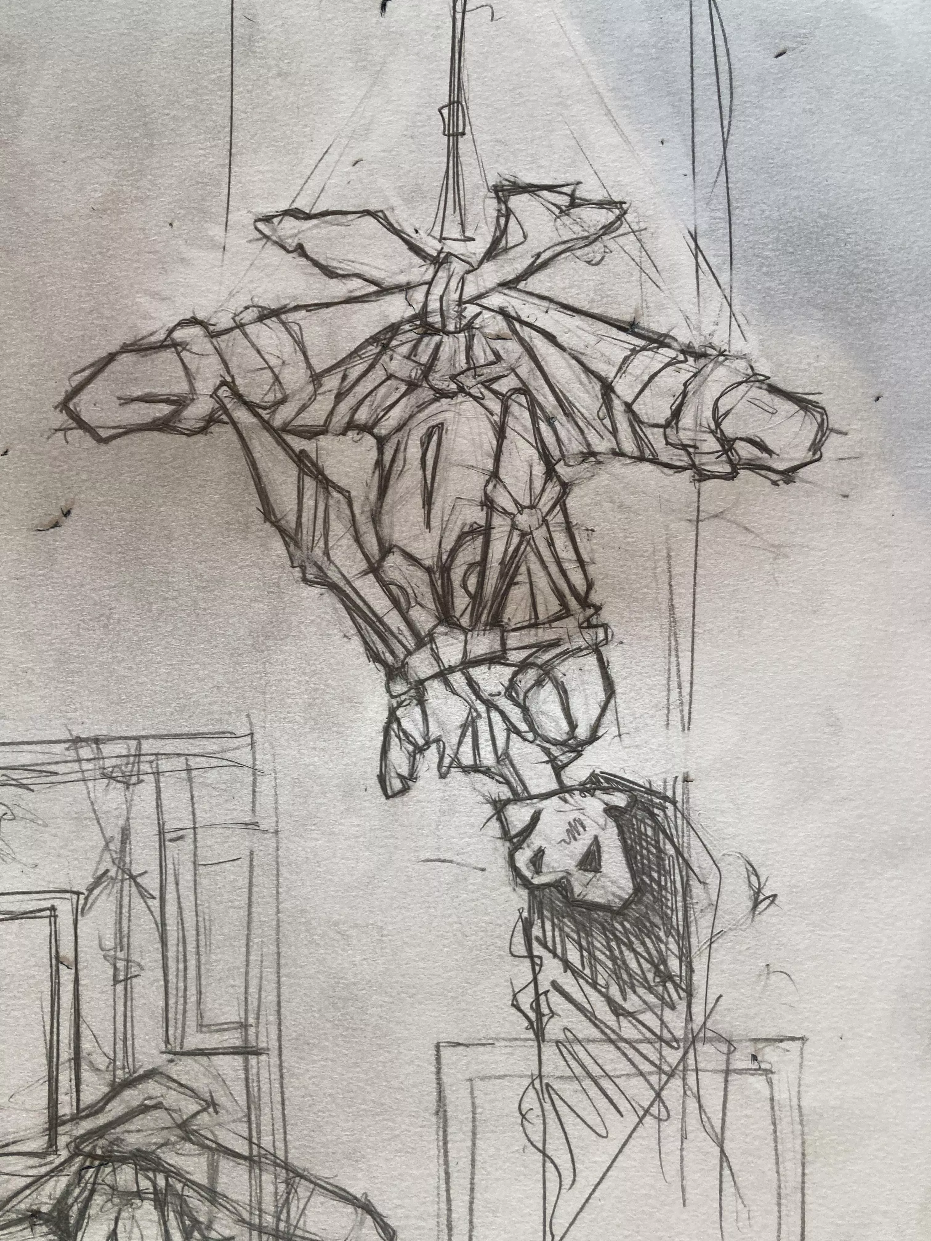 Little inverted suspension doodle! Possibly my next painting!