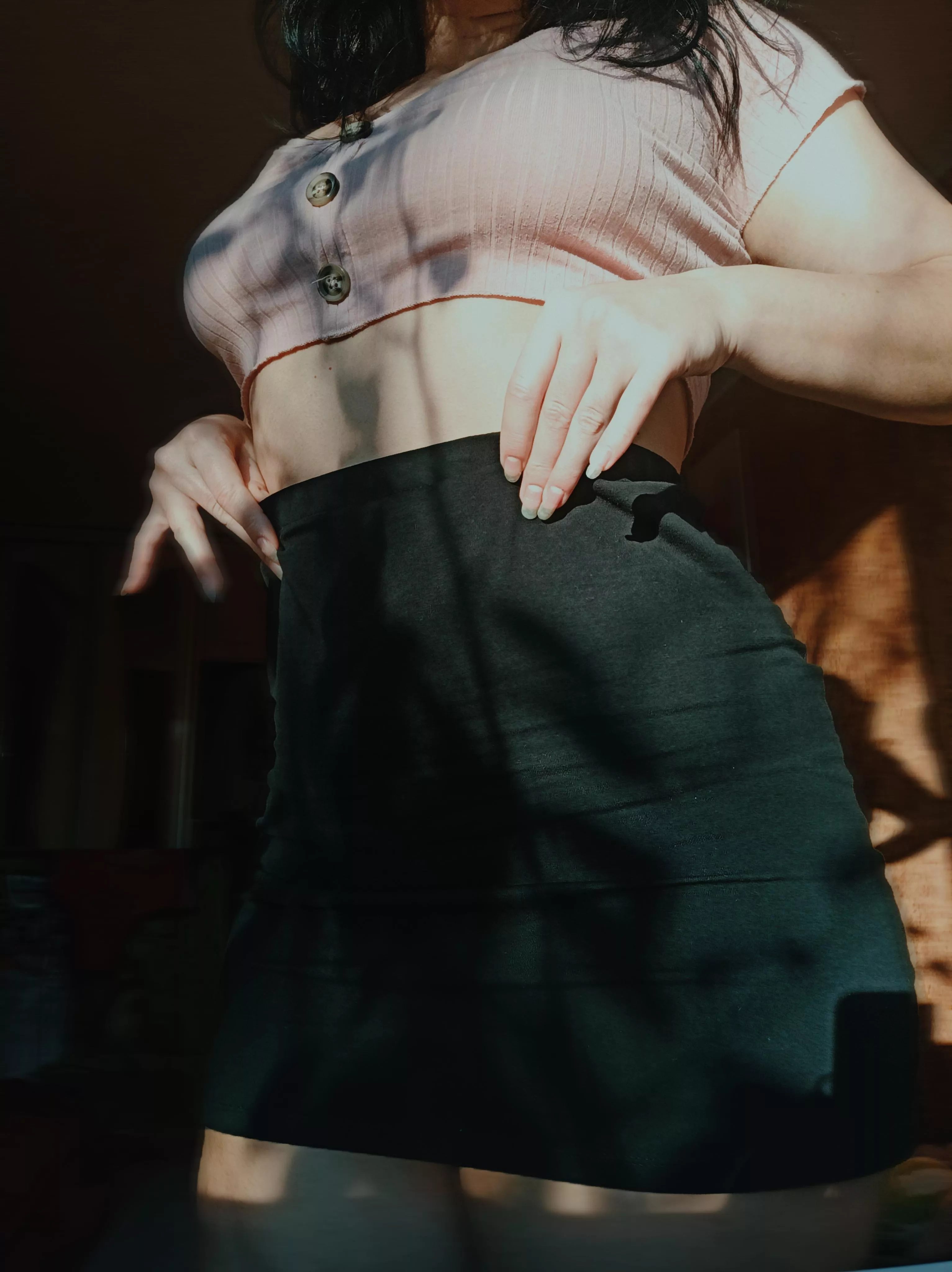 me shining bright, nipples standing straight 😏