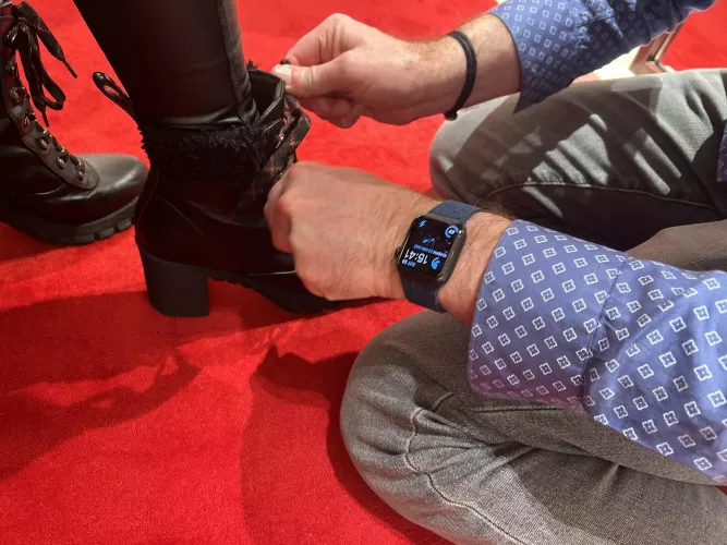 My slave is always ready to drop onto his knees in public when my boots require attention.