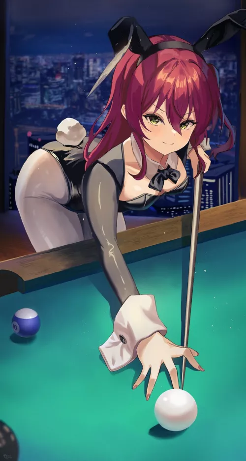 Playing pool
