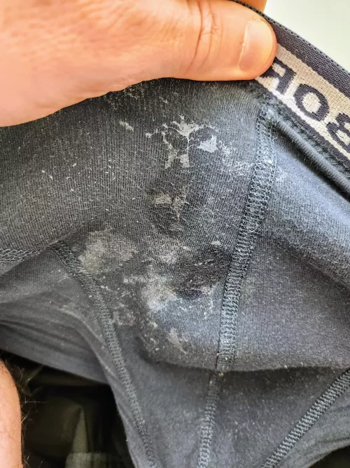 Precum stain