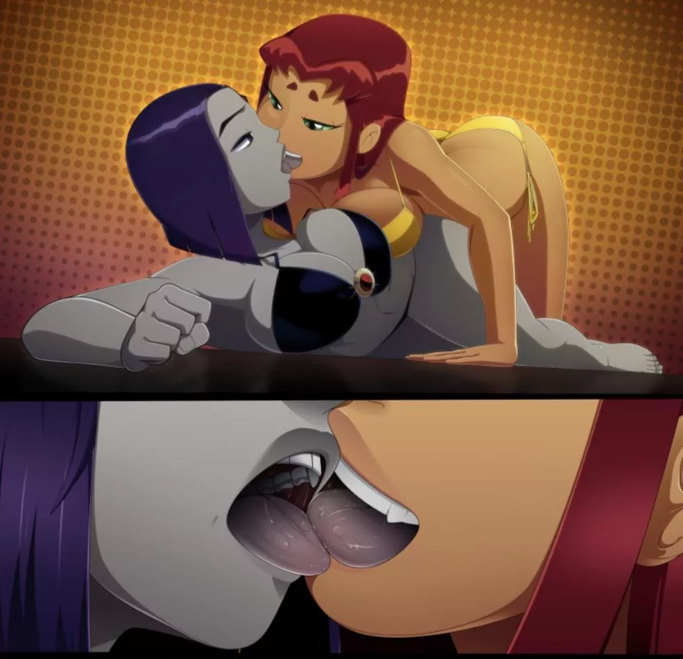 Raven x Starfire (Ravenravenraven)