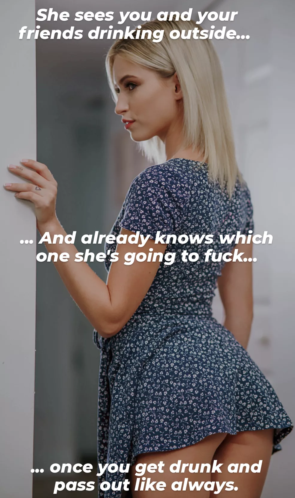 She already knows...