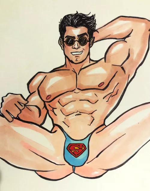 Superboy at the beach by me