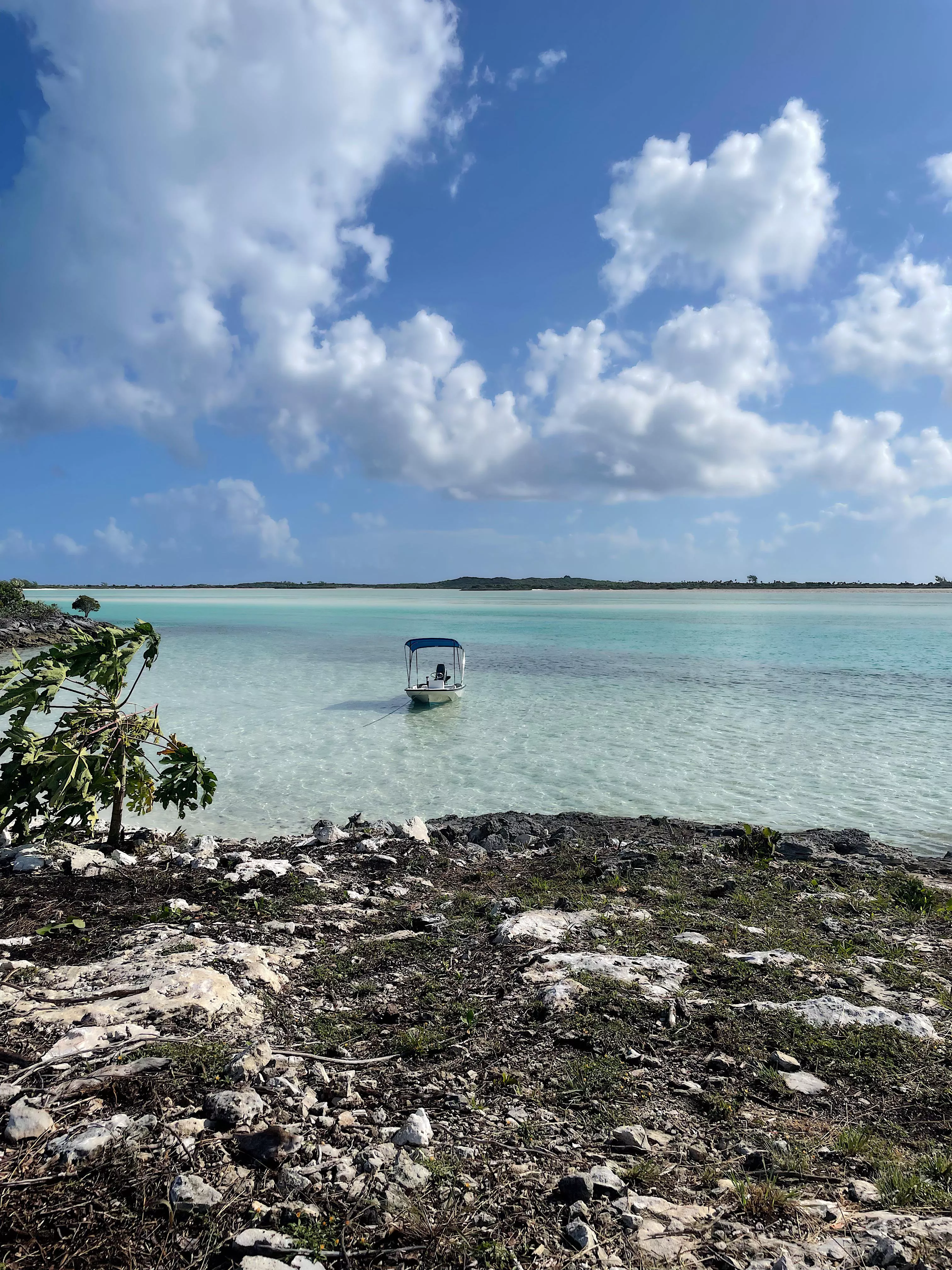 The view from another angle. The little beach is to the left.
