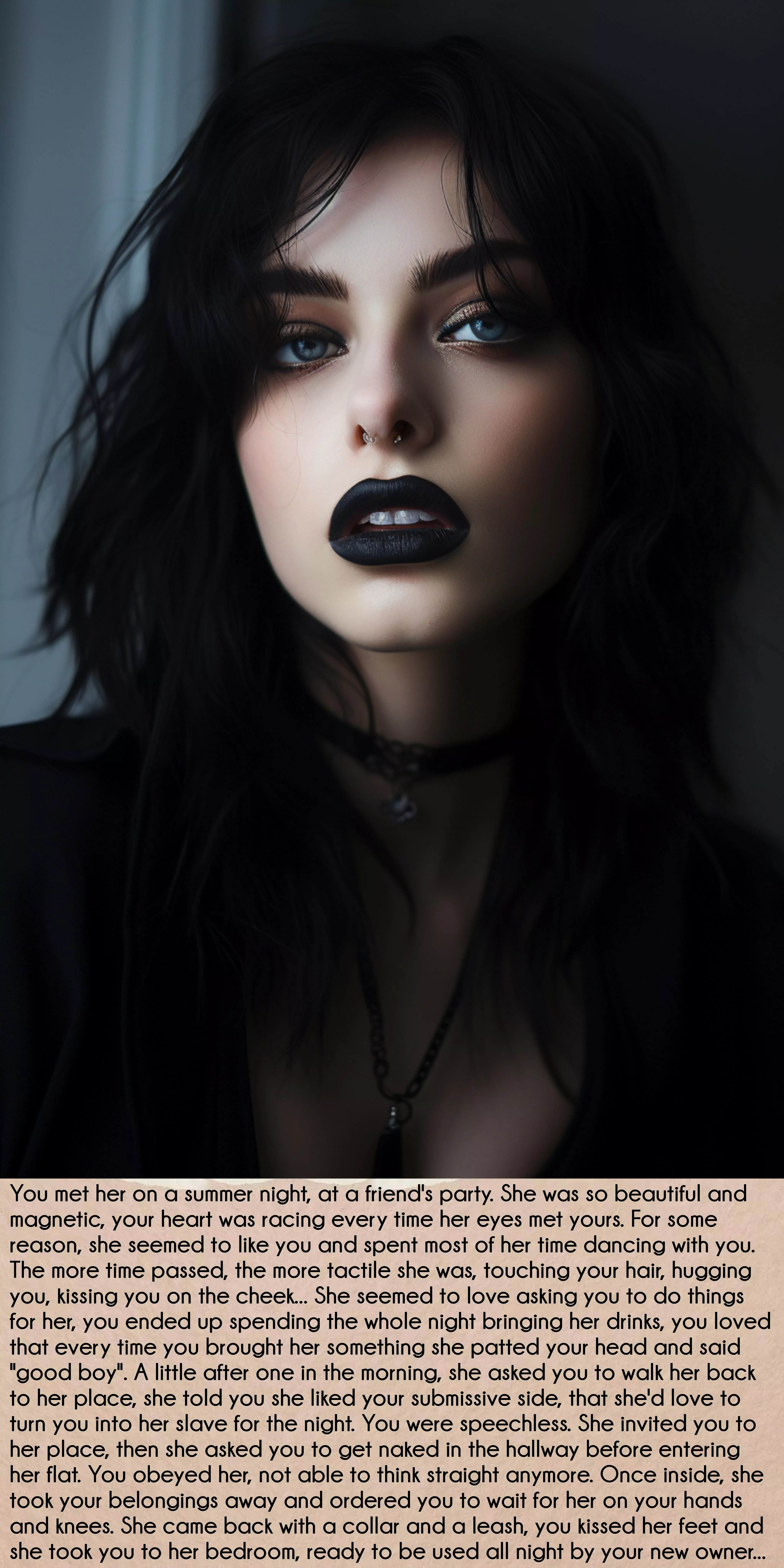 Are you worthy enough to serve a goth girl?
