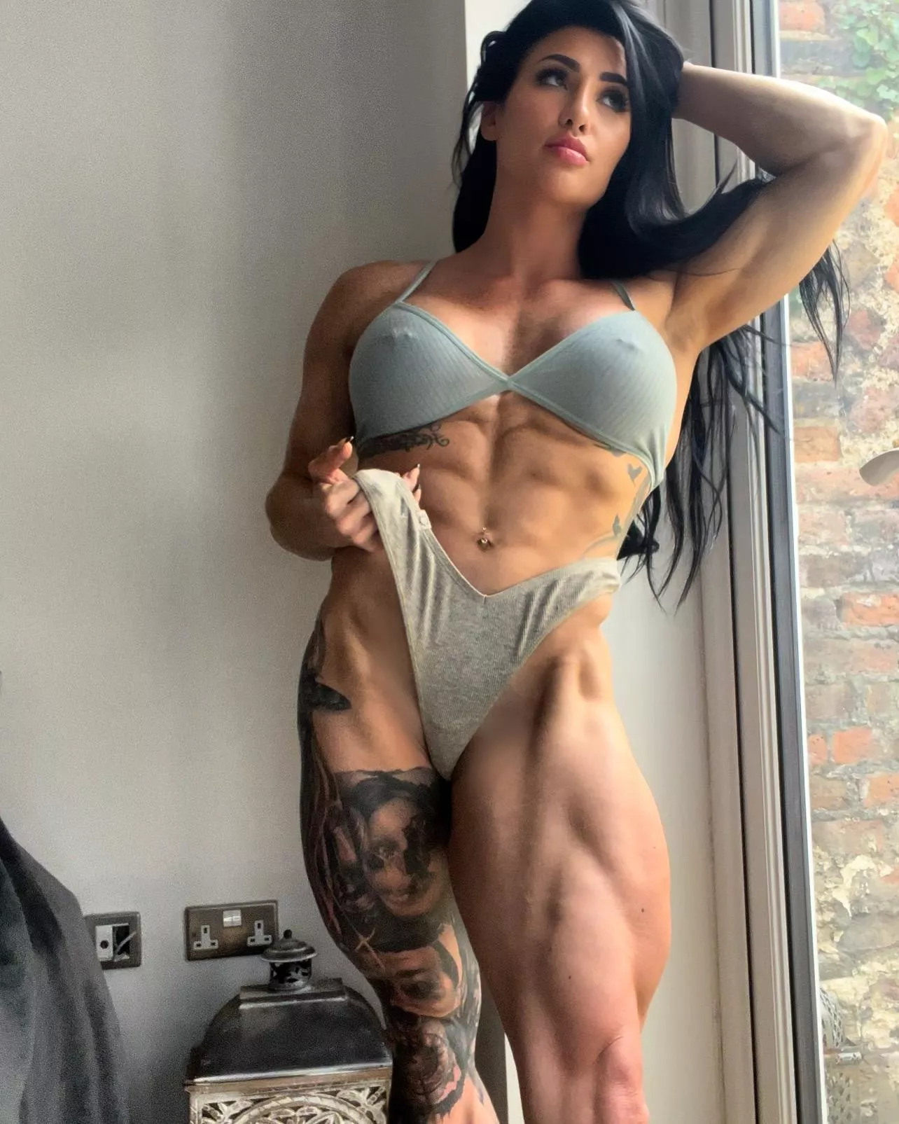 Describe my muscular body in one word