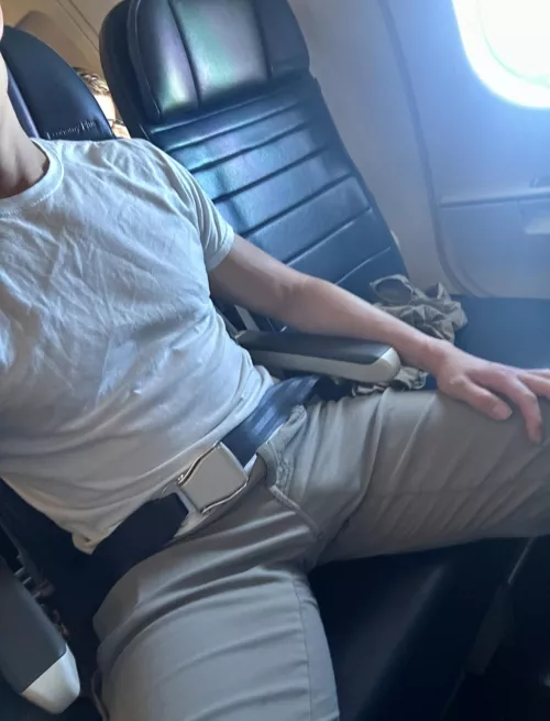 Didn't realize till the flight attendant gave me a free drink