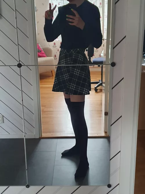 First time in a full outfit✌️😉