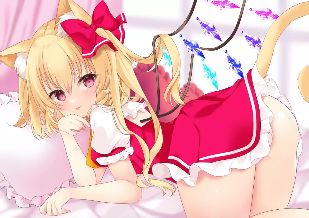 Flandre Scarlet cat mode [Tosakaoil]