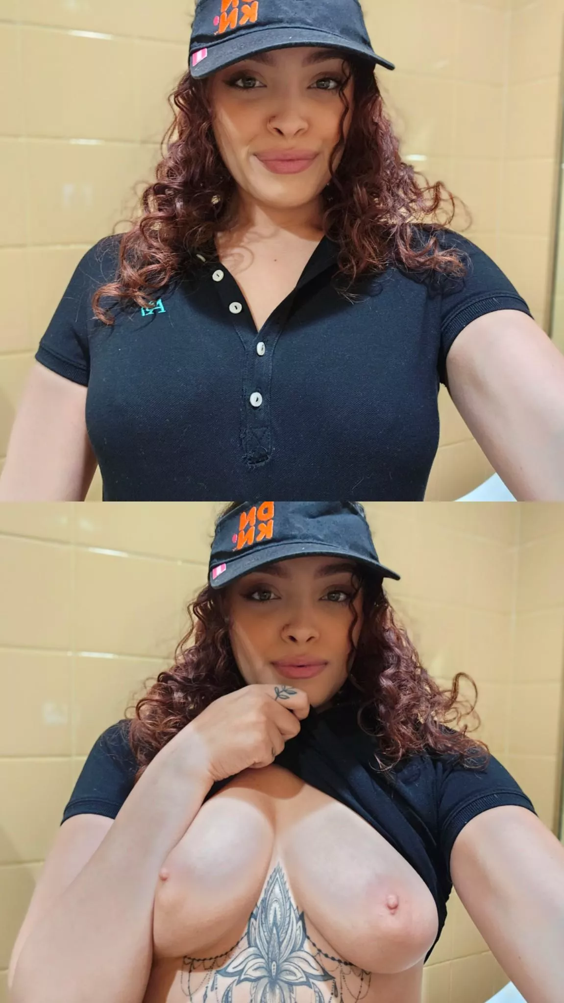 I can serve your coffee with my shirt on.. or off