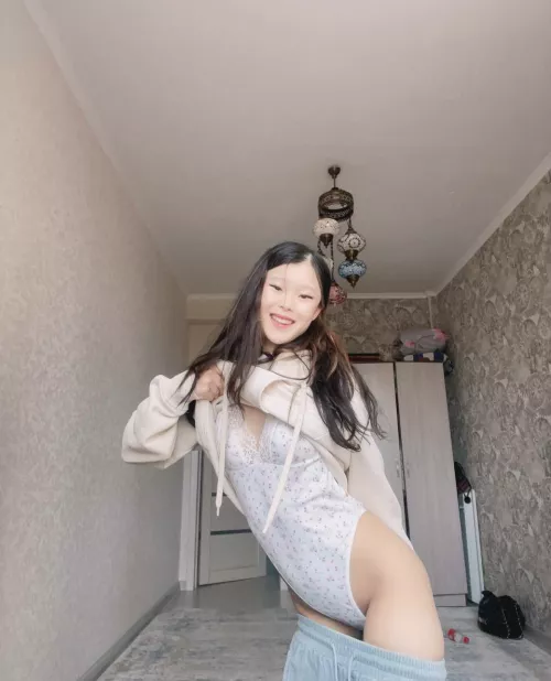 I think I look good in this white bodysuit.