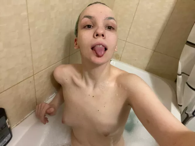 I've never showered with a man before. Will you be my first?