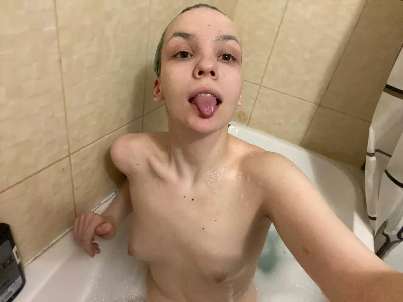 I've never showered with a man before. Will you be my first?