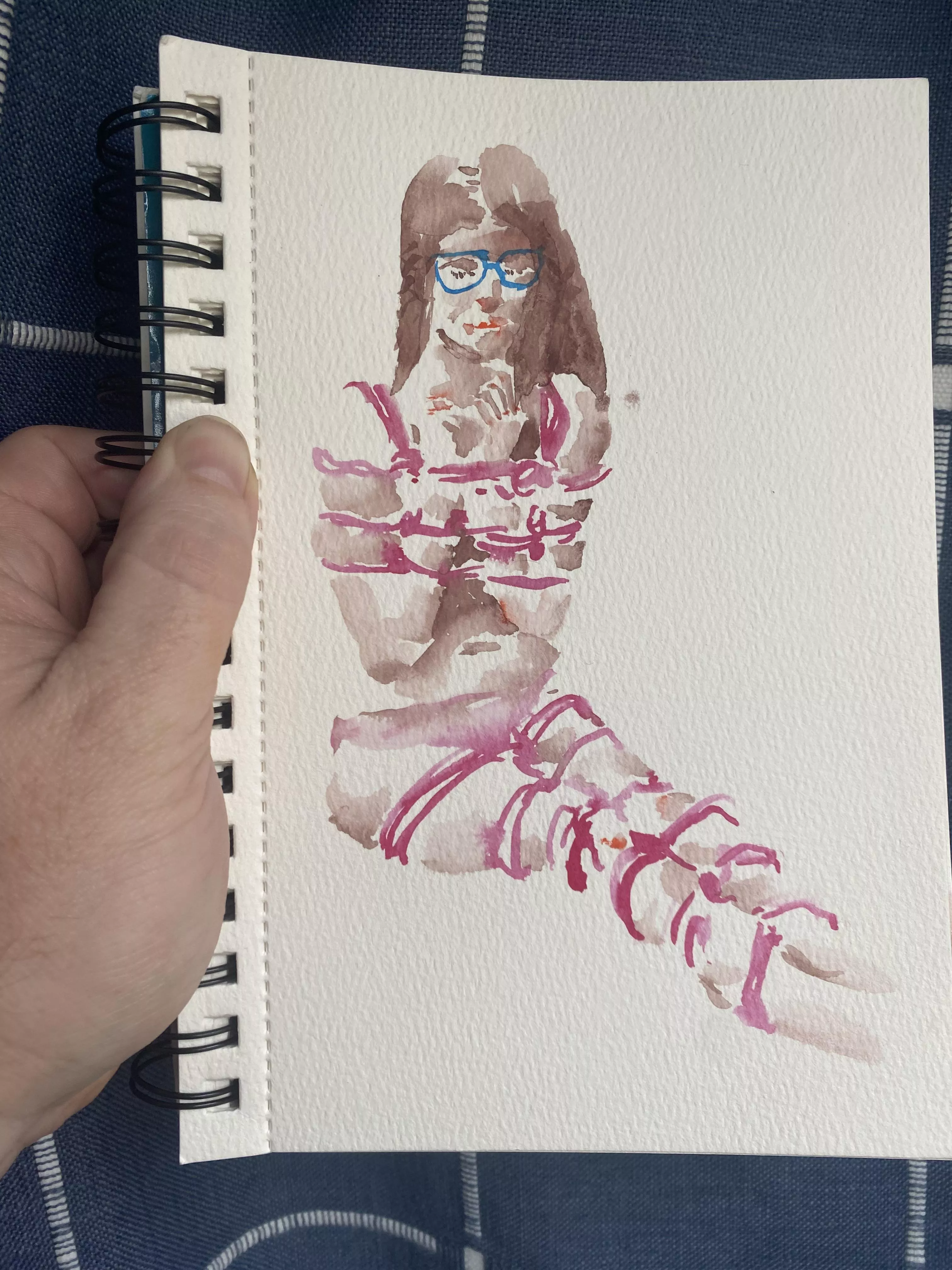 Live watercolor sketch