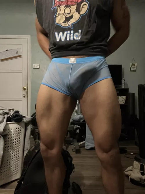 Mesh underwear bulges are the best