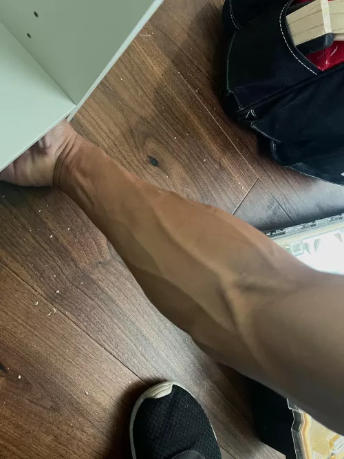 My forearm while I work