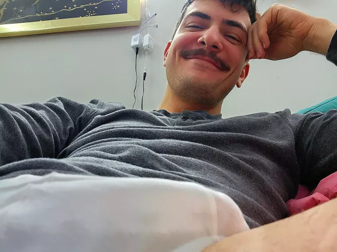 Oops, meant to crop the picture a little higher... what if I accidentally sent you a selfie like this?