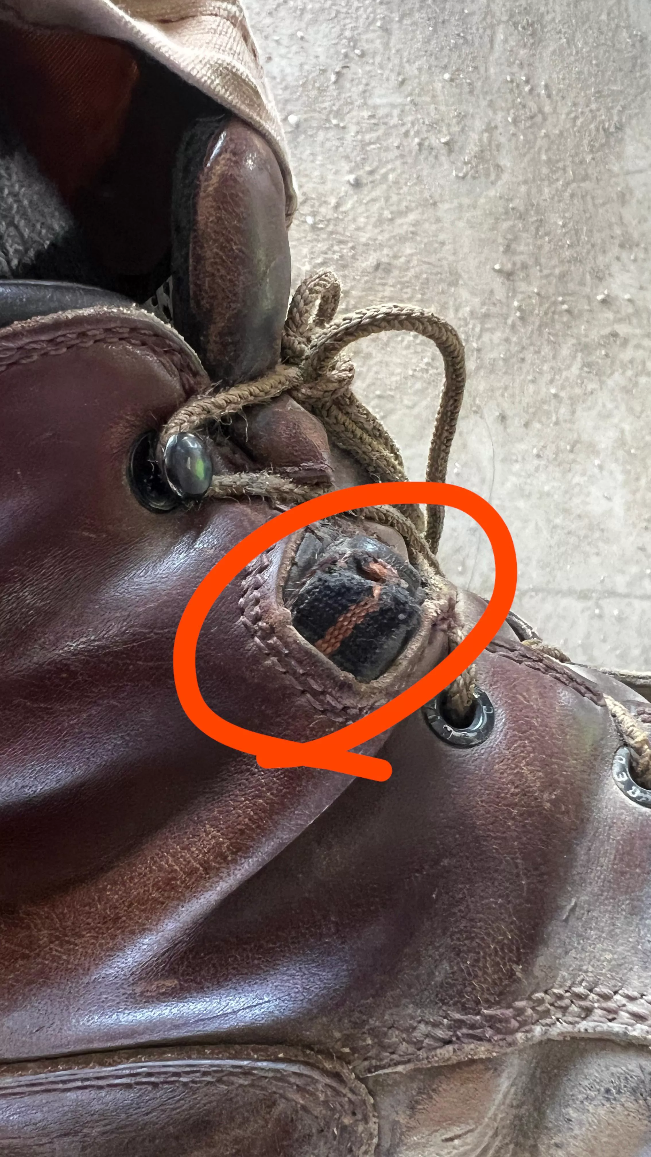 Ways to replace lace strap on Red Wings?