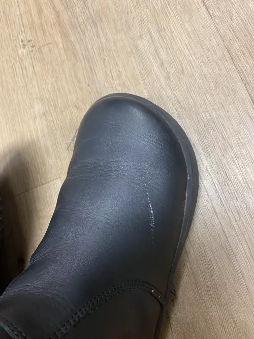 White scuff already!