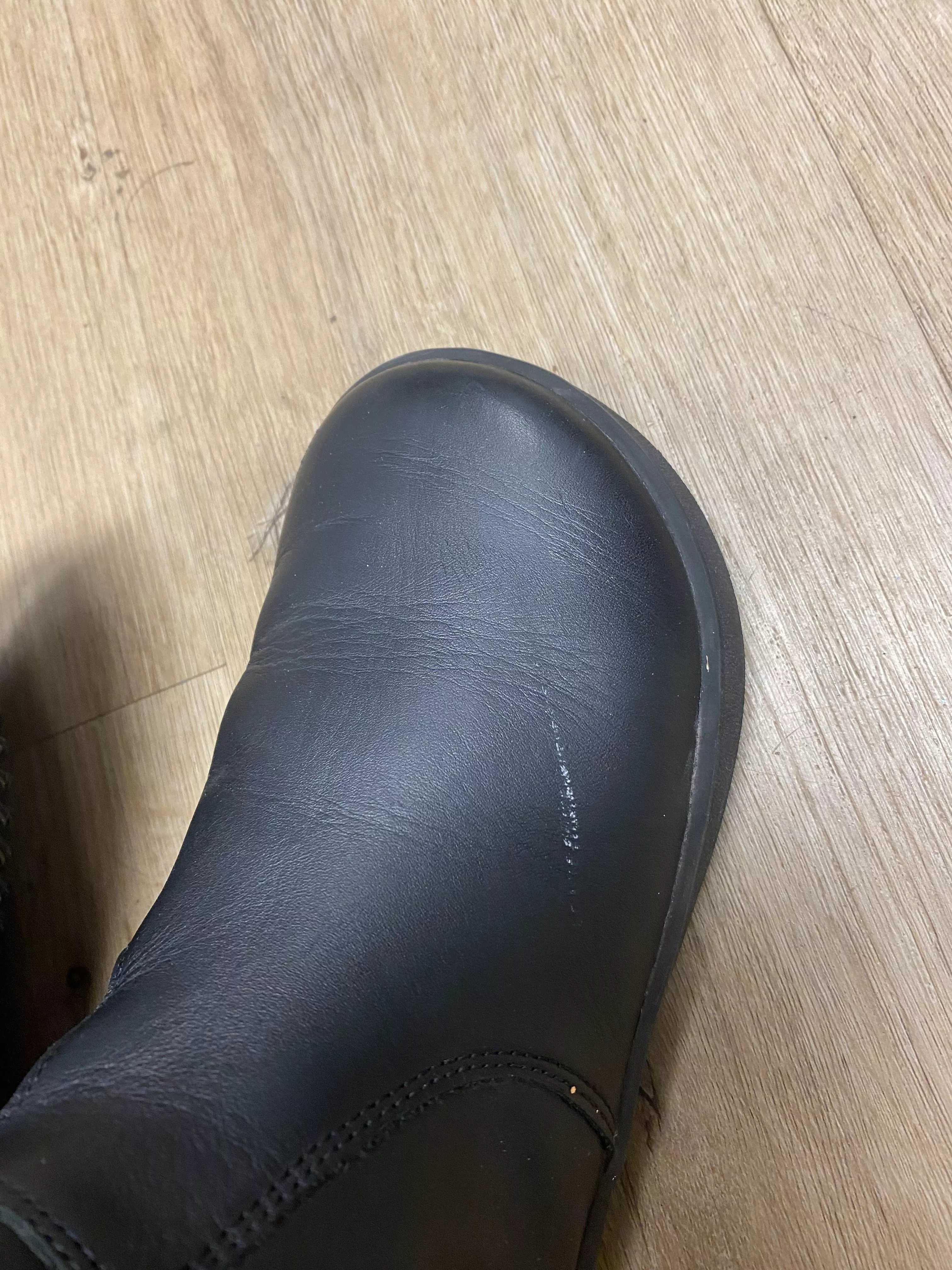 White scuff already!