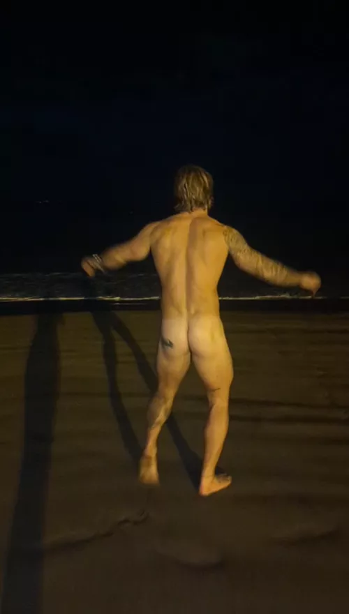 Who's joining me for a skinny dip in the sea?