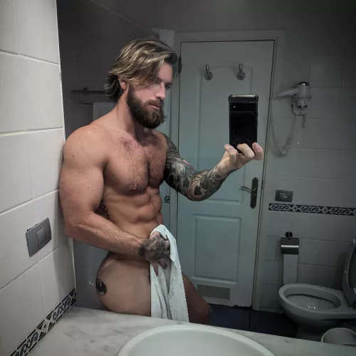 You getting in the shower with me?