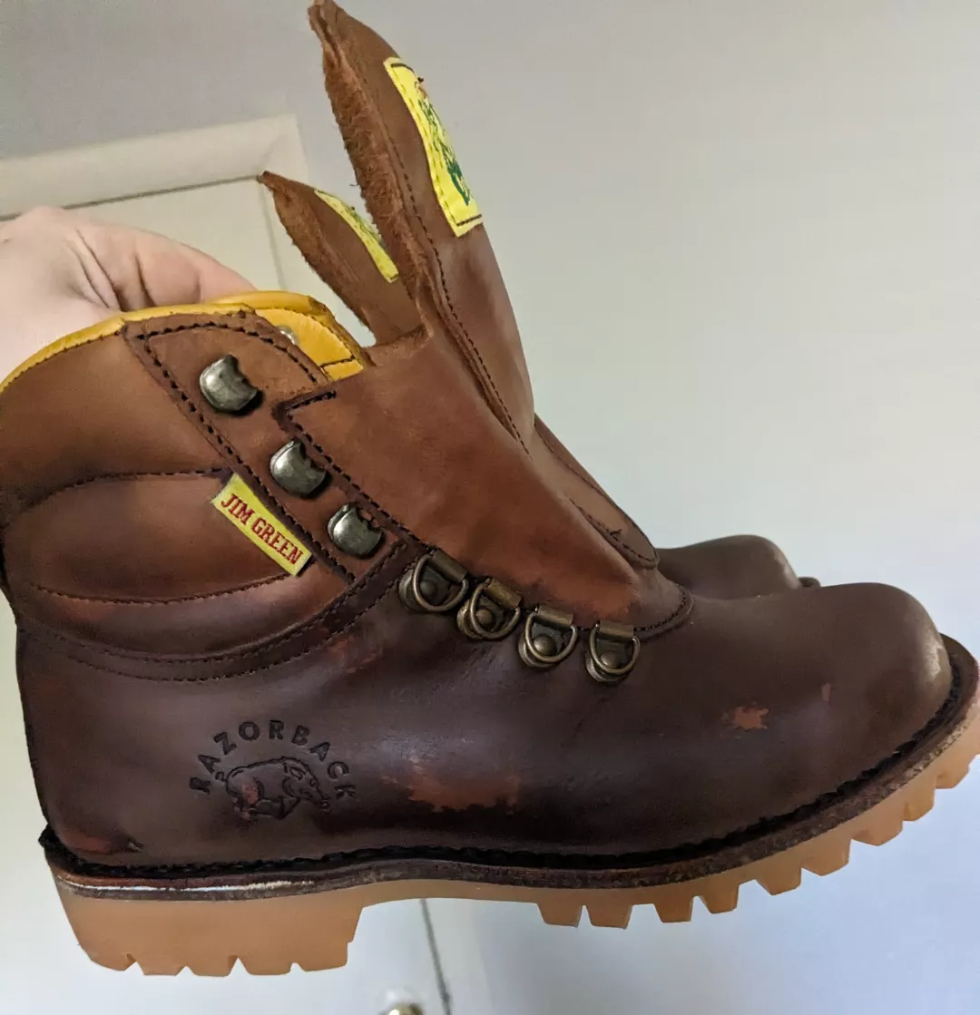 Almost ruined the Jim Greens, so I'm antiquing them to save them