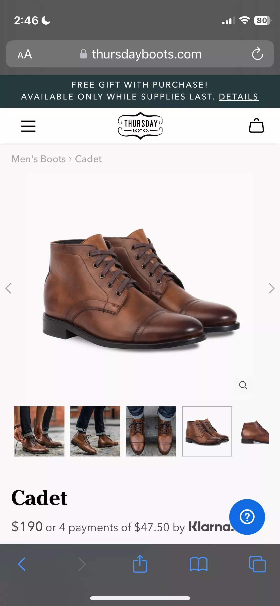 anyone here bought from Thursday Boots?