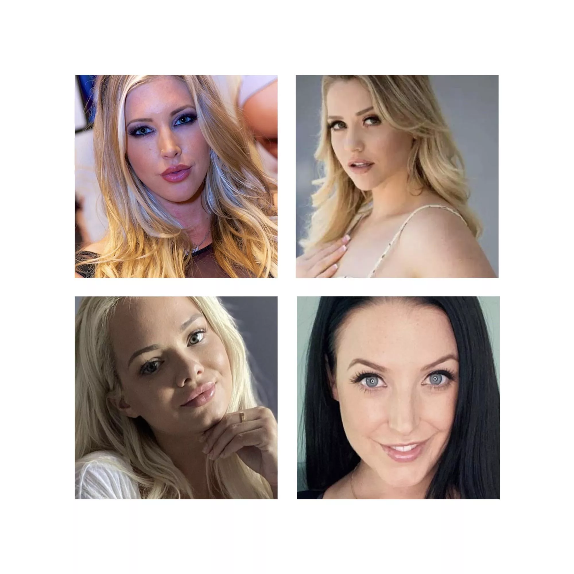 Bimbo pornstars [Samantha Saint] vs. Girlnextdoor pornstars [Mia Malkova] vs. Cartoon-looking [Elsa Jean] vs. pretty normal women pornstars like [Angela White] ?