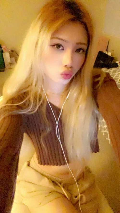 blonde ish femboy
