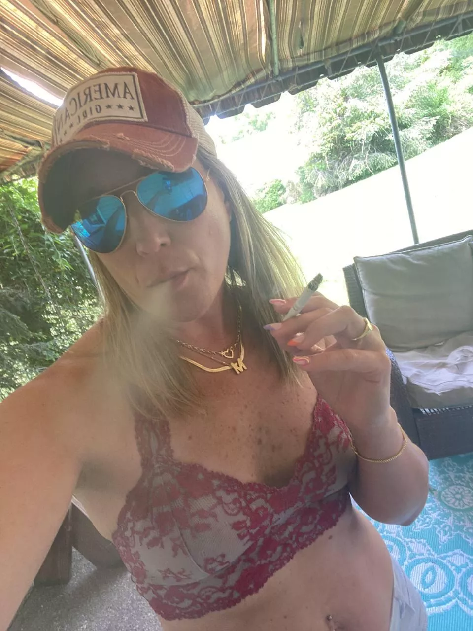 Cougar on the Patio ready to party....