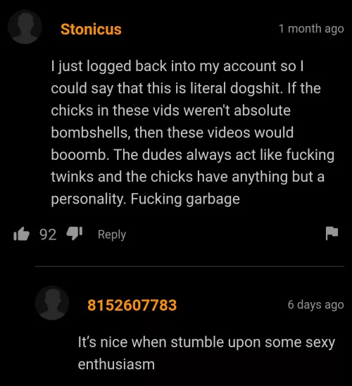 Dogshit and sexy enthusiasm