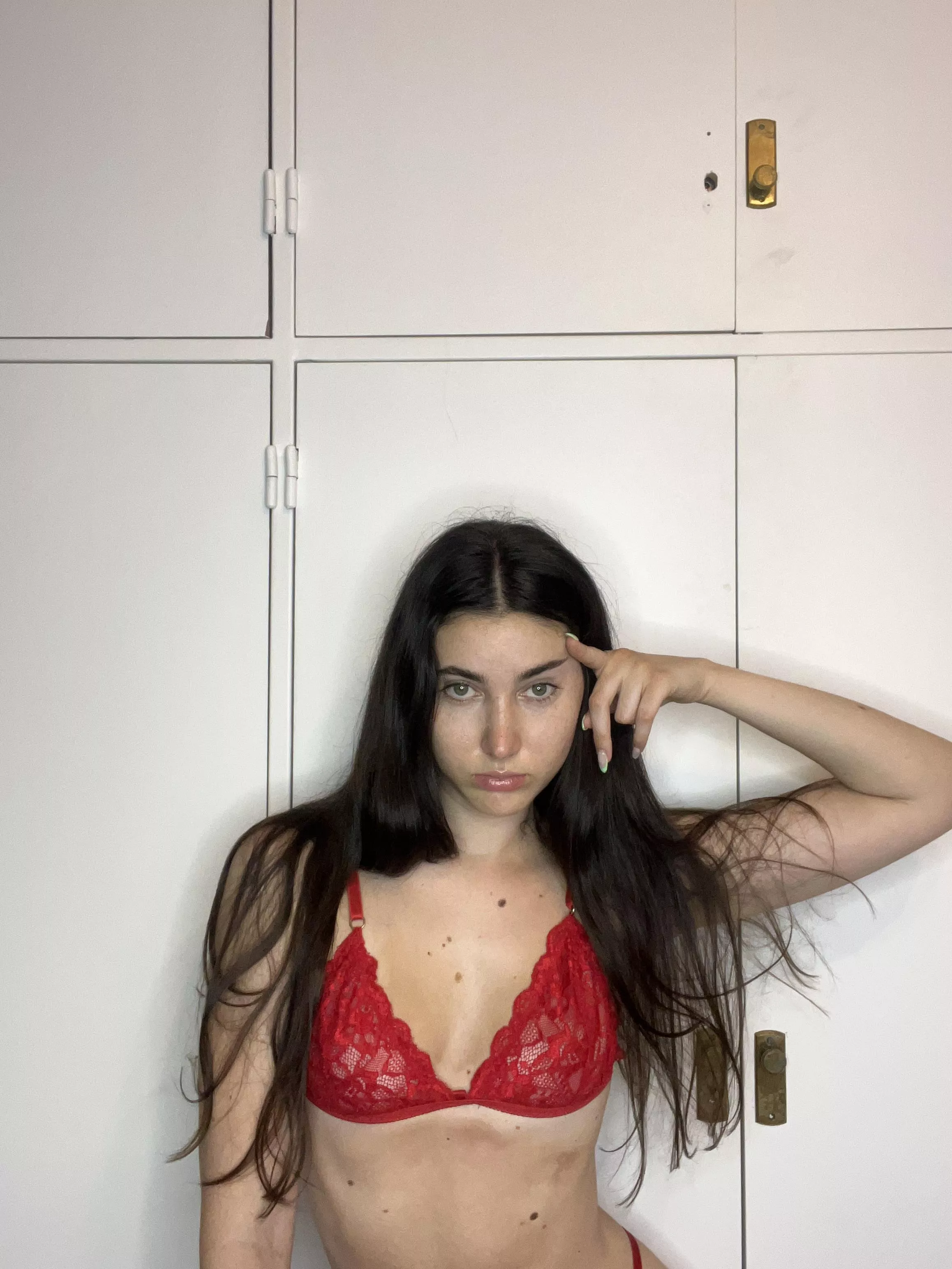 Every time I let a boy peek, they tell me I've won the lottery with this body