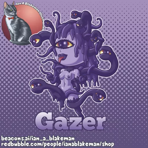 Gazer Chibi (Art by Ian A Blakeman)