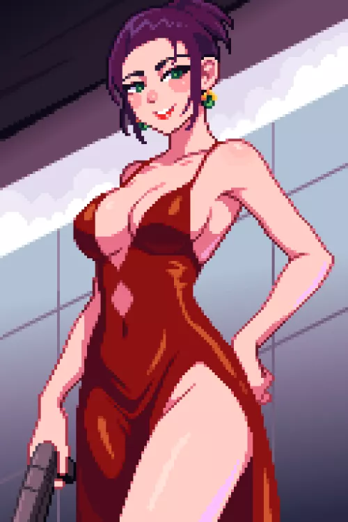 Hi I'm new here! A Faye Valentine fanart to start!