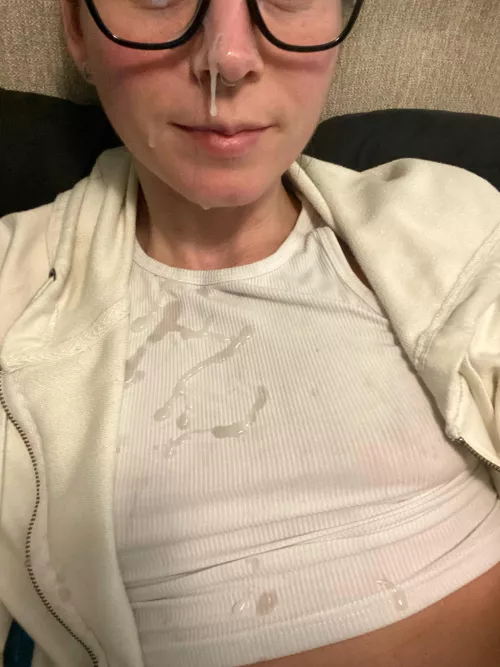 I think it’s funny when it stays hanging from my nose like that