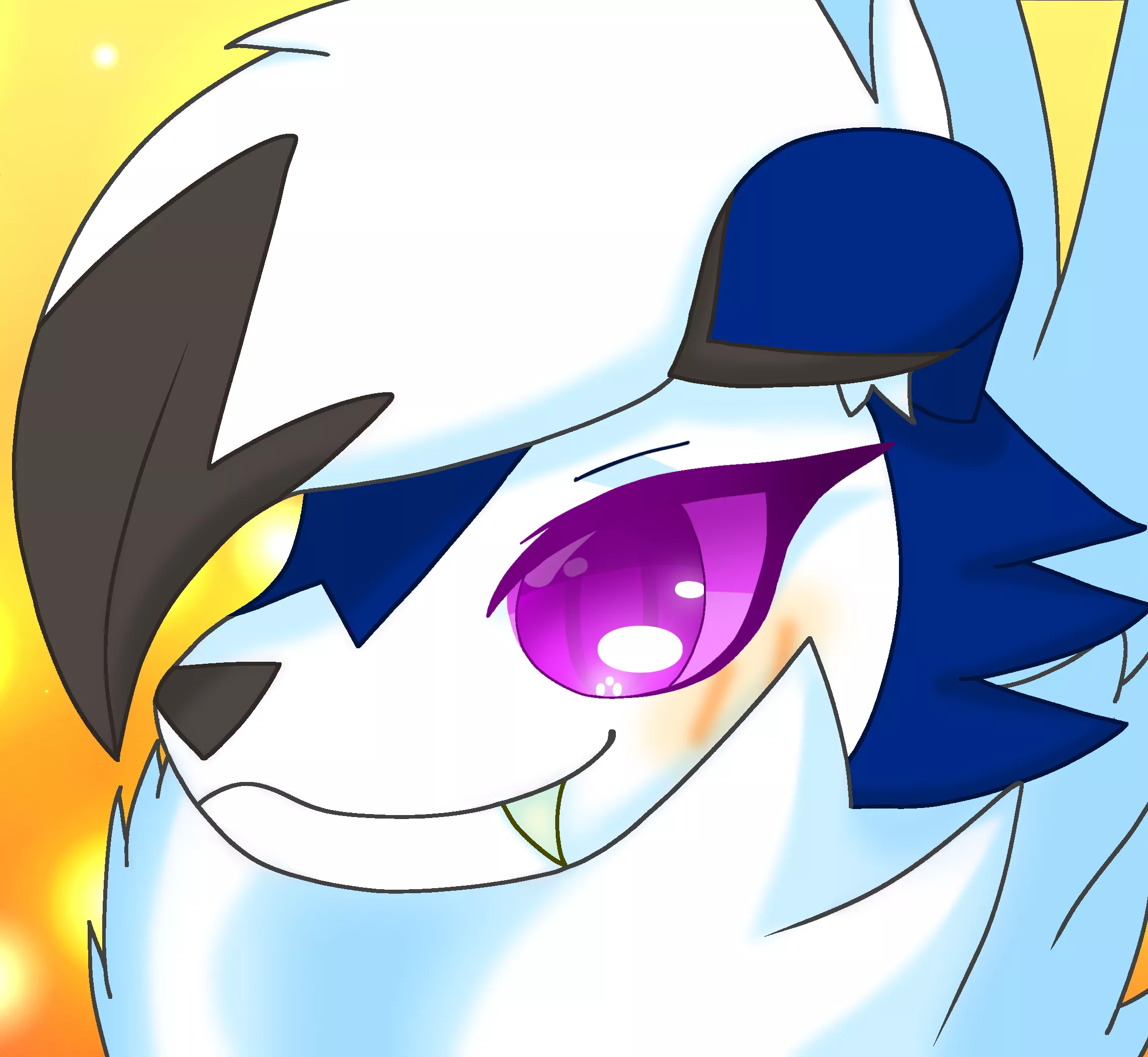 I tried drawing in a new style today :3