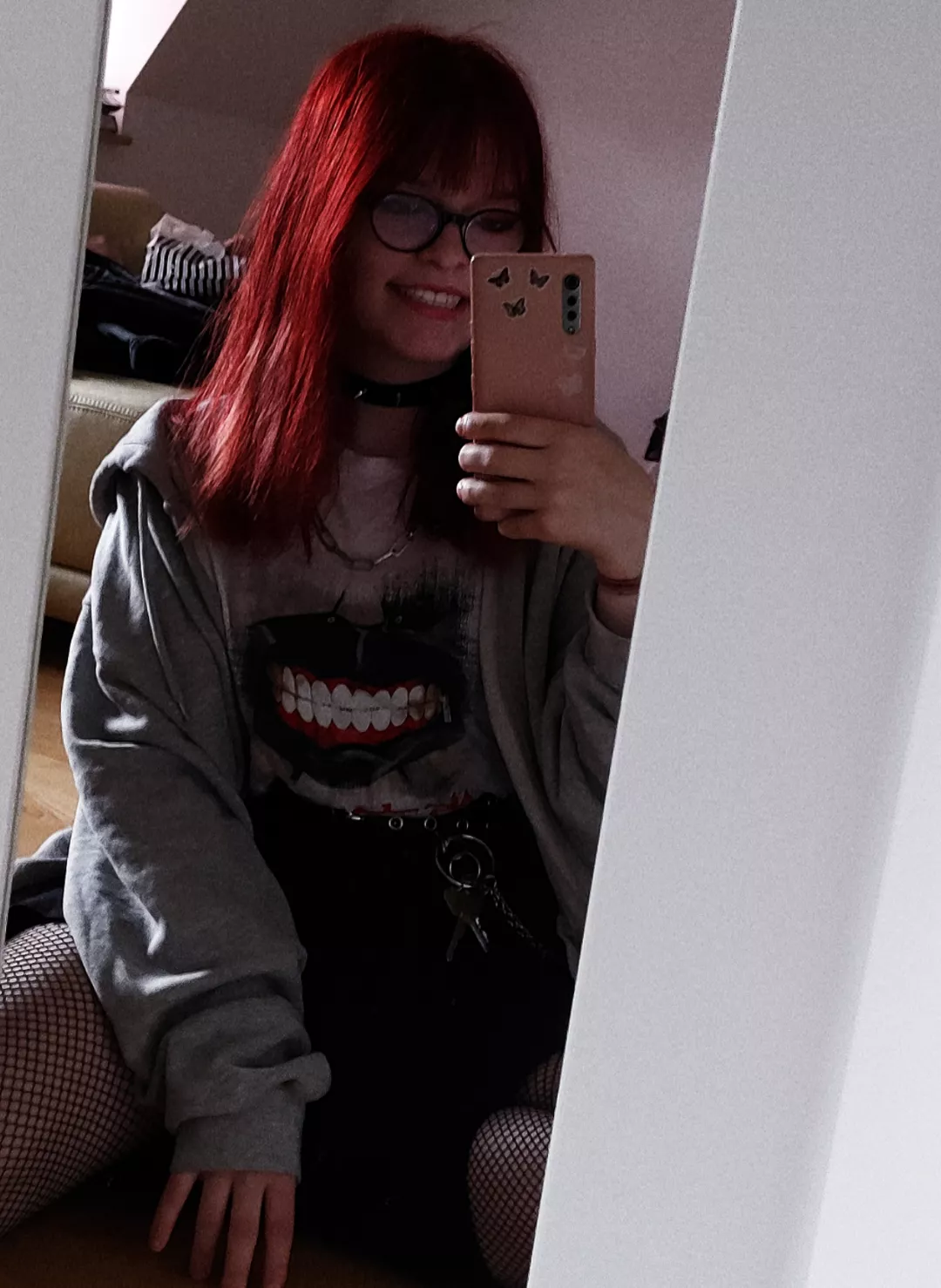 Ignore the awkward forced smile 😭