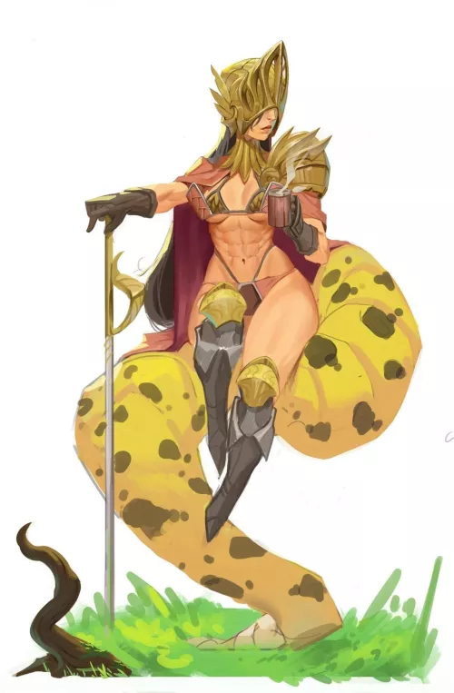 Lady snake-knight [Original]