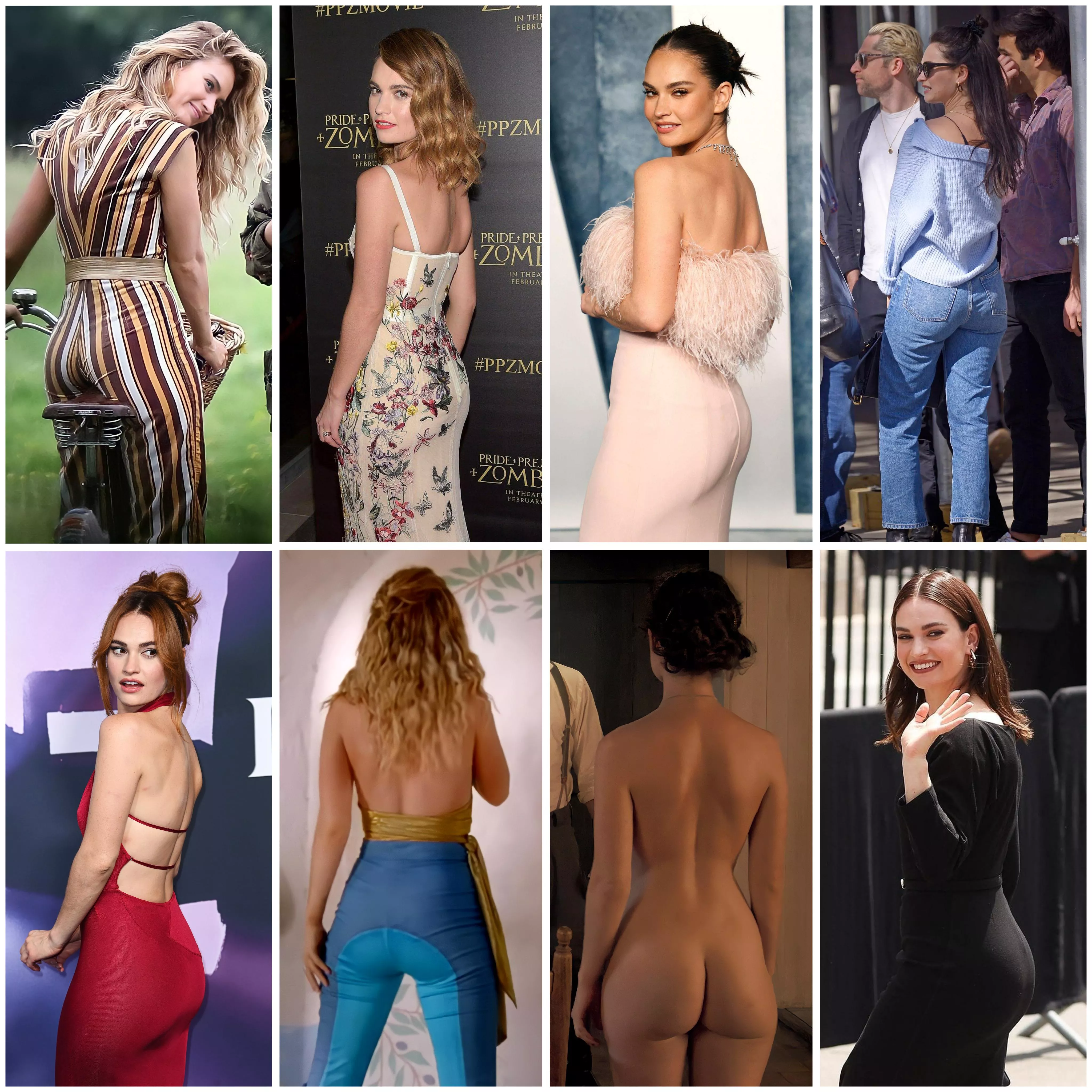 Lily James Collage