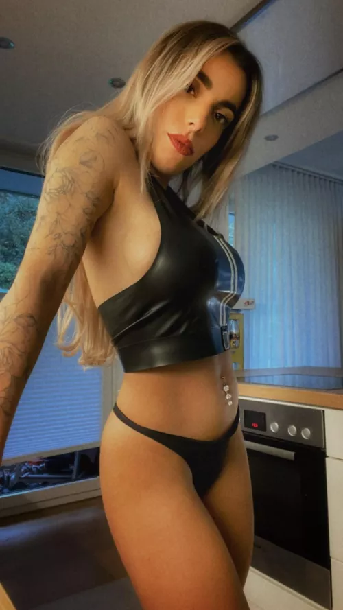 Looking at my slave.