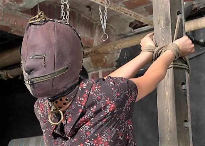 Medieval leather hood