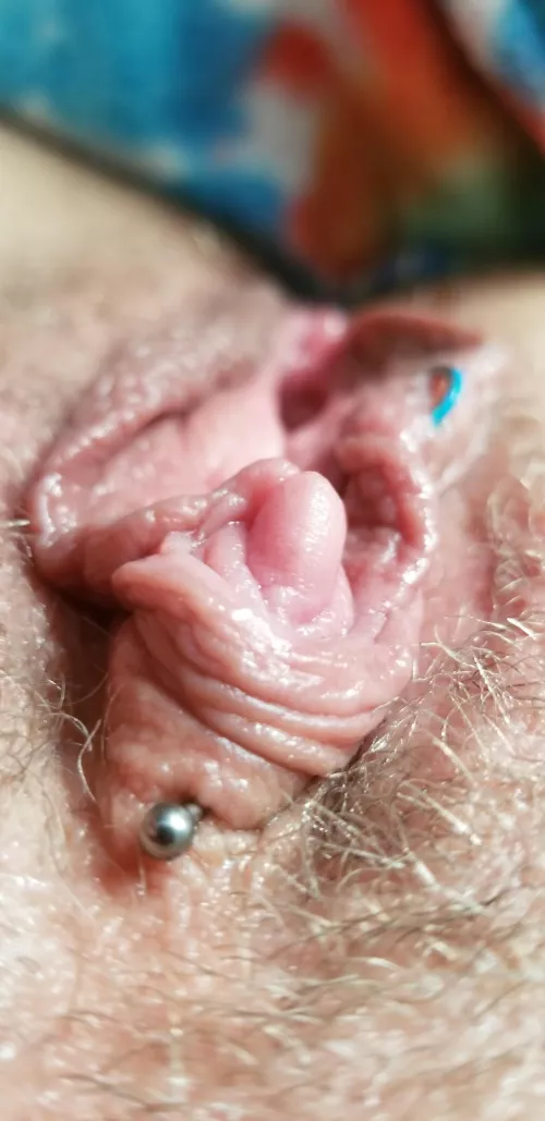 My sensitive hard clit