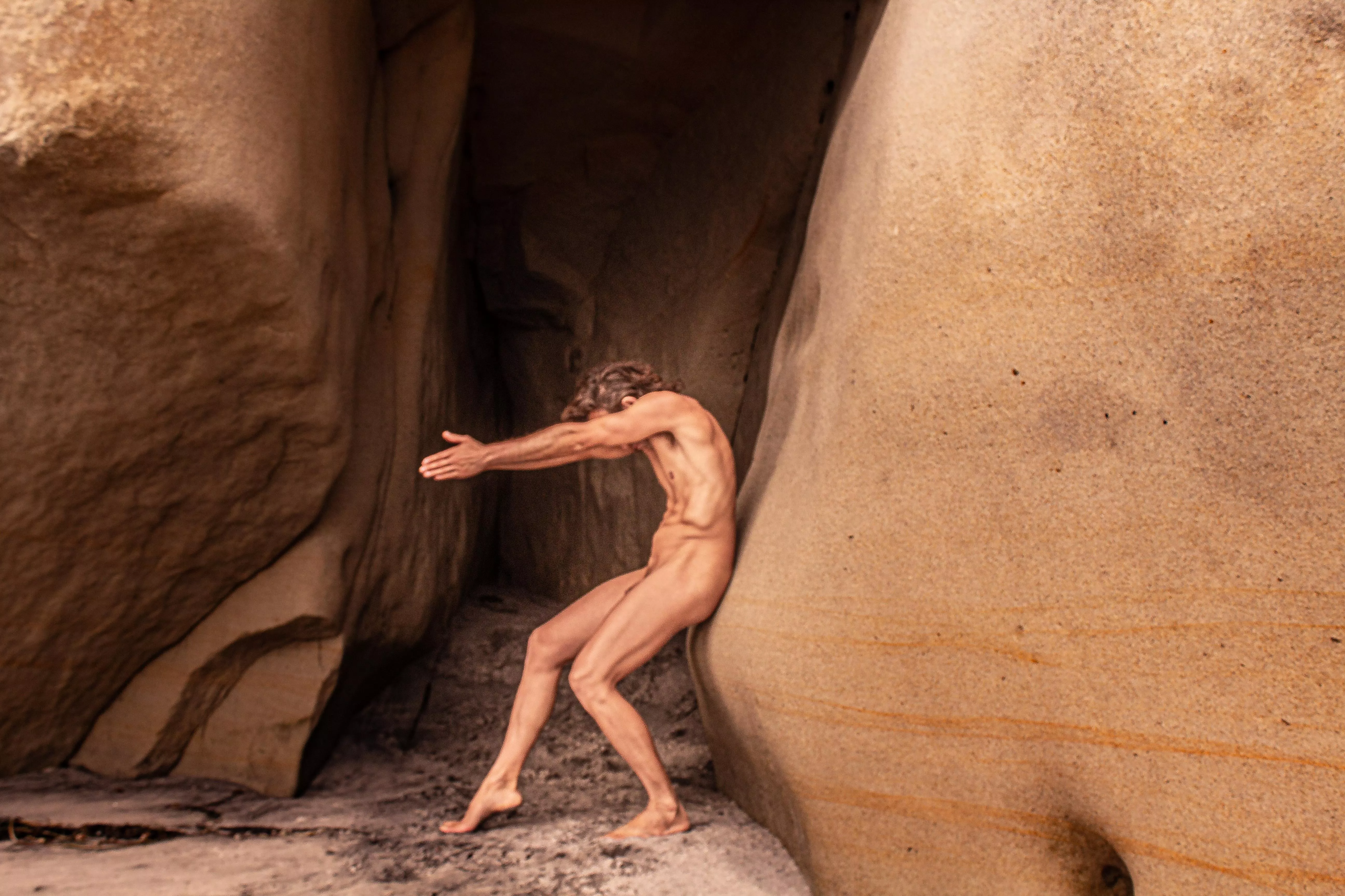 Nude figure in nature