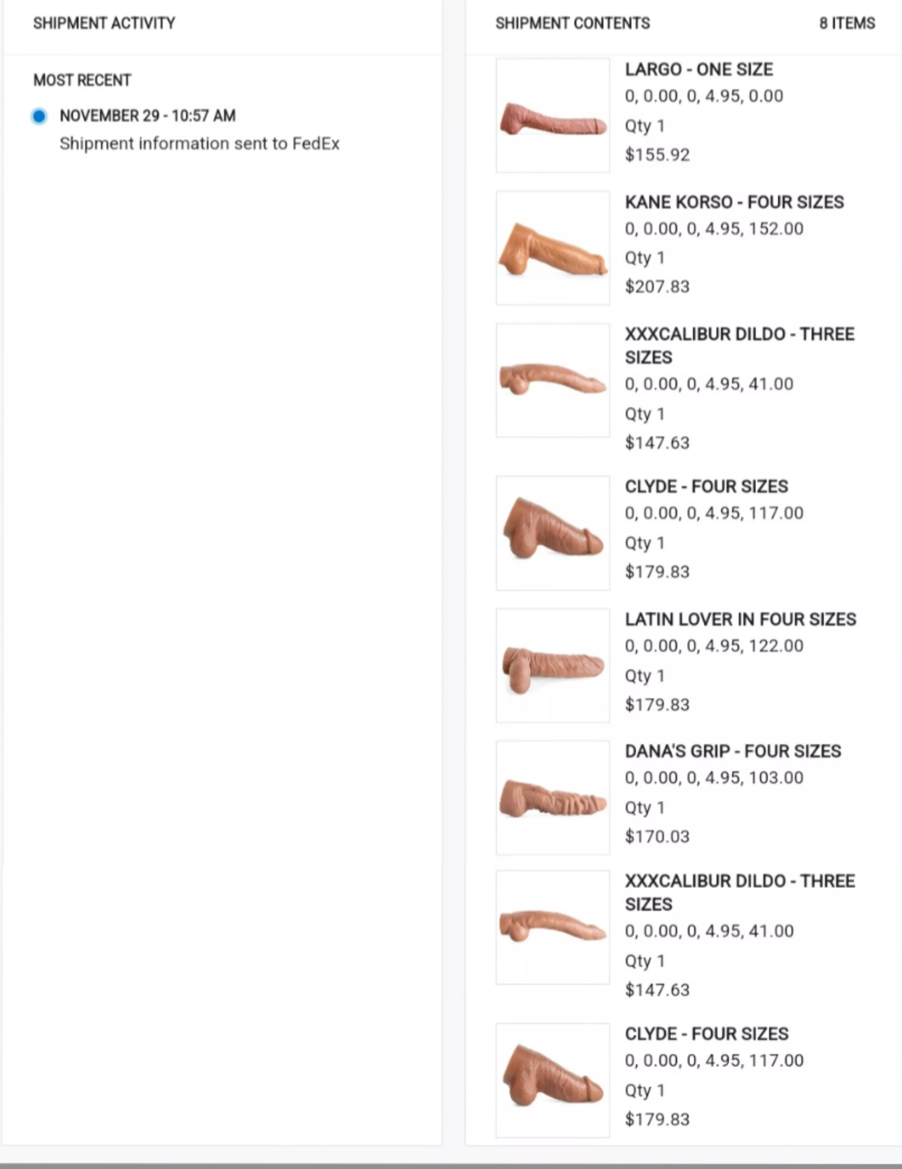 Oh Whoops. Got tempted by the 30% off code at Mr. Hankeys and went crazy