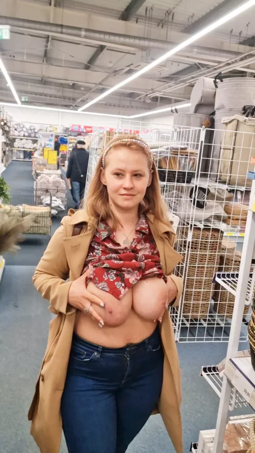 Ordinary classic public flashing in shop.